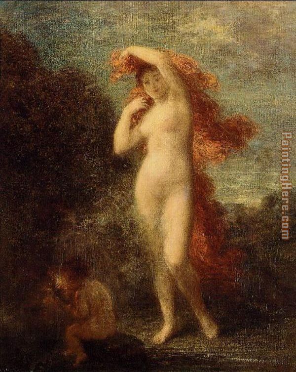 Venus and Cupid painting - Henri Fantin-Latour Venus and Cupid art painting